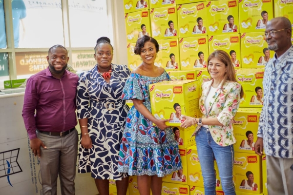 Melcom Care donates 5000pcs of sanitary pads to TLGF